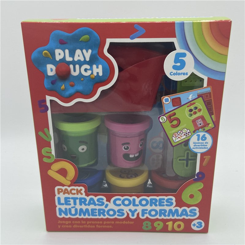 PLAY DOUGH - PACK LETRAS, COLORES, NÚMEROS Y FORMAS -