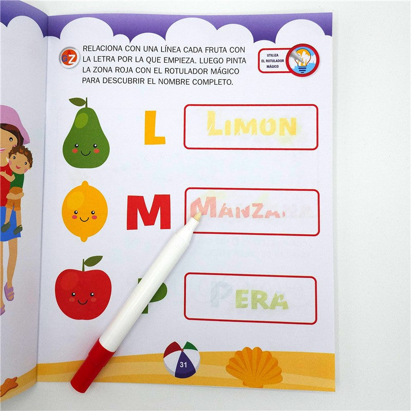 ROTULADOR MAGICO + CUADERNO DE REPASO 3 AÑOS -