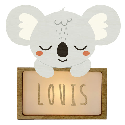 LÁMPARA PEQUEÑA KOALA - CON KIT DE LETRAS