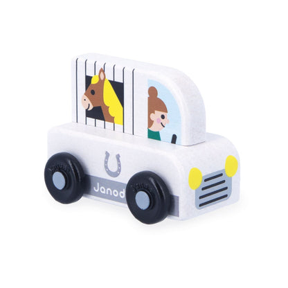 REMOLQUE DE CABALLOS DE MADERA - CROSS ROADS - JANOD