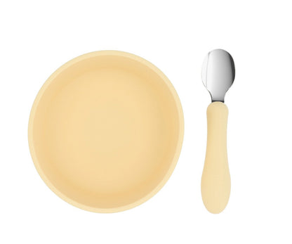 Bol Silicona + Cuchara Acero Sun - Tutete