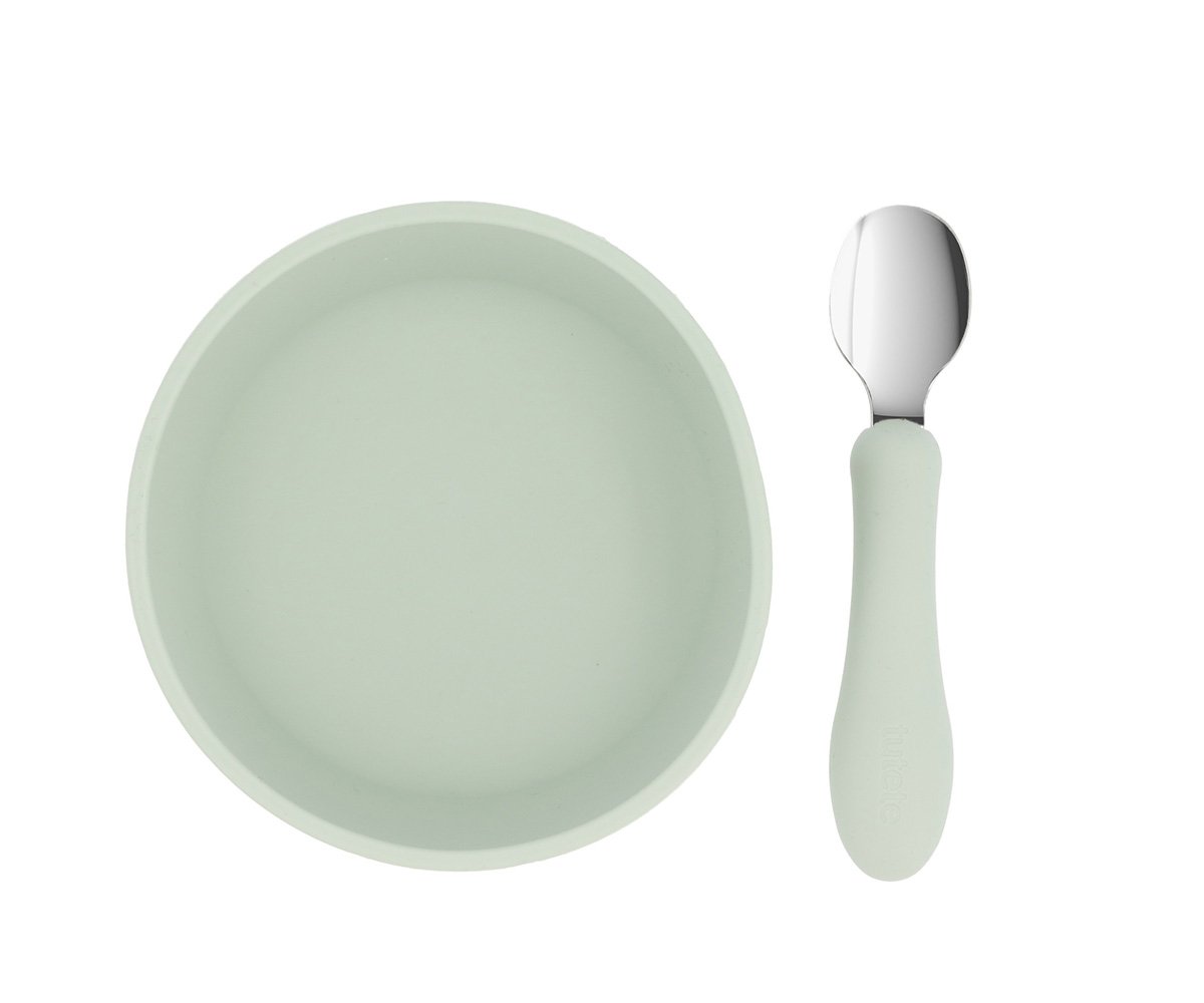 Bol Silicona + Cuchara Acero Sage - Tutete