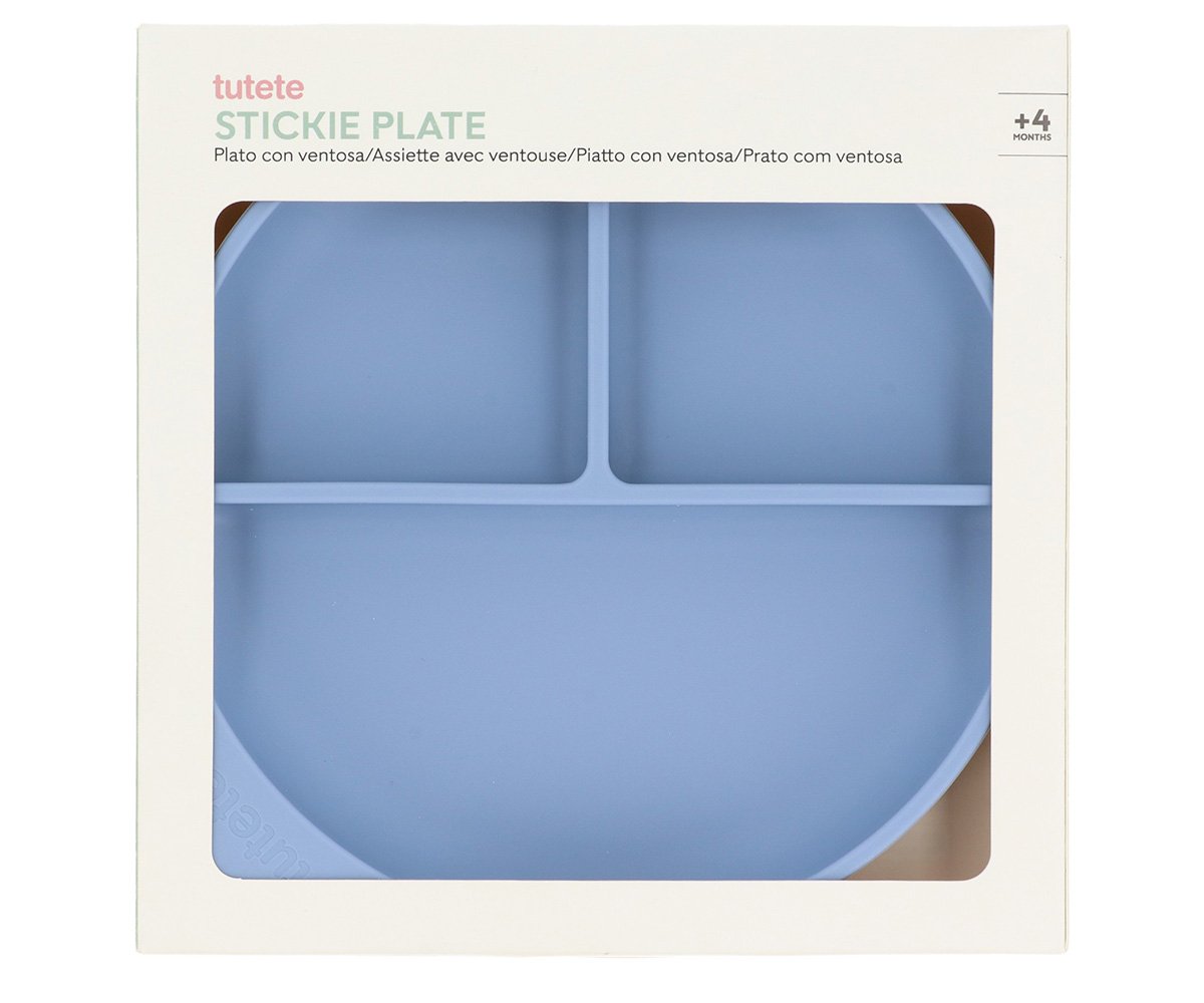 Plato Silicona con Ventosa Ocean Blue - Tutete