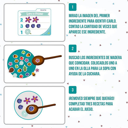 SOPA DE BELLOTAS - UN JUEGO PARA APRENDER A CONTAR - LÚDILO