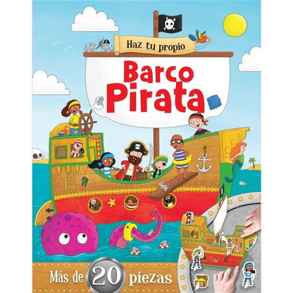 HAZ TU PROPIO BARCO PIRATA - MÁS DE 20 PIEZAS- MANOLITO BOOKS