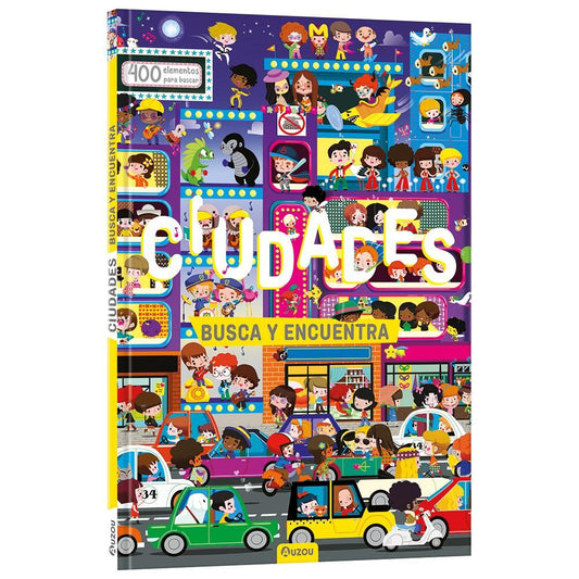 LIBRO BUSCA Y ENCUENTRA EN LAS CIUDADES + 6 AÑOS - AUZOU -