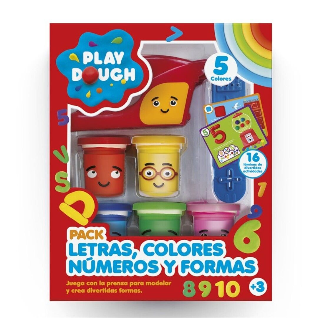 PLAY DOUGH - PACK LETRAS, COLORES, NÚMEROS Y FORMAS -