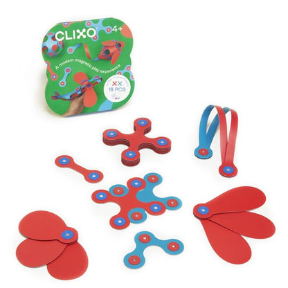 CLIXO ITSY PACK- FLAMINGO/TURQUESA - 18 PIEZAS