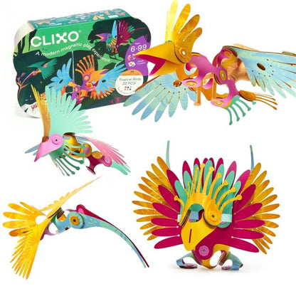 CLIXO TROPICAL BIRDS - 22 PIEZAS