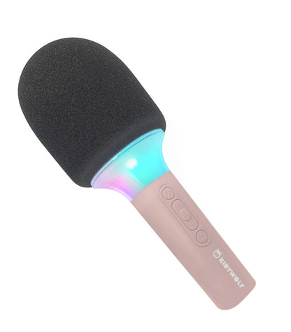 KIDYMIC - MICRÓFONO KARAOKE ROSA- KIDYWOLF