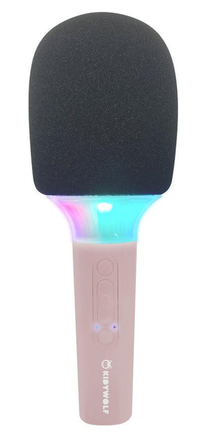 KIDYMIC - MICRÓFONO KARAOKE ROSA- KIDYWOLF