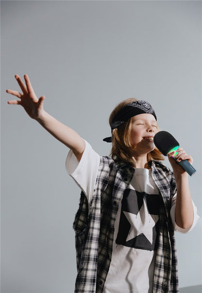 KIDYMIC - MICRÓFONO KARAOKE ROSA- KIDYWOLF