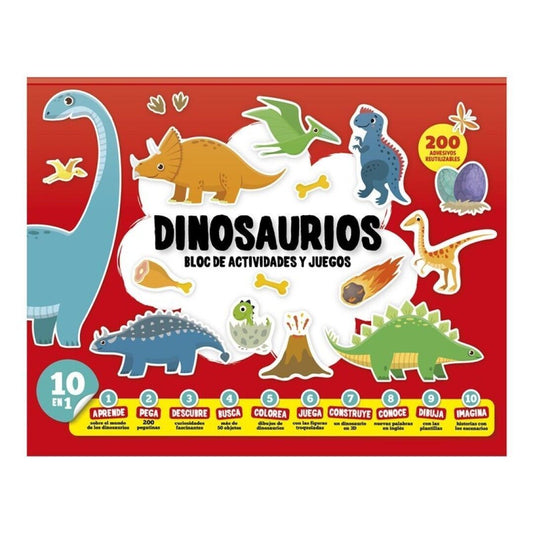 BLOC  DE ACTIVIDADES Y JUEGOS - DINOSAURIOS