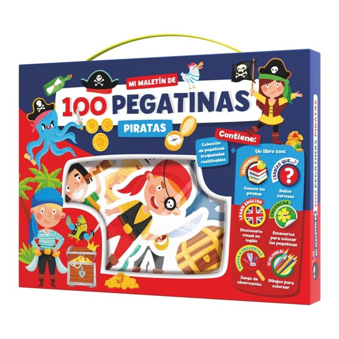 MI MALETÍN DE 100 PEGATINAS- PIRATAS