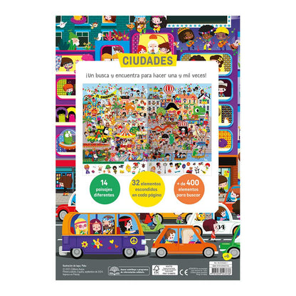 LIBRO BUSCA Y ENCUENTRA EN LAS CIUDADES + 6 AÑOS - AUZOU -