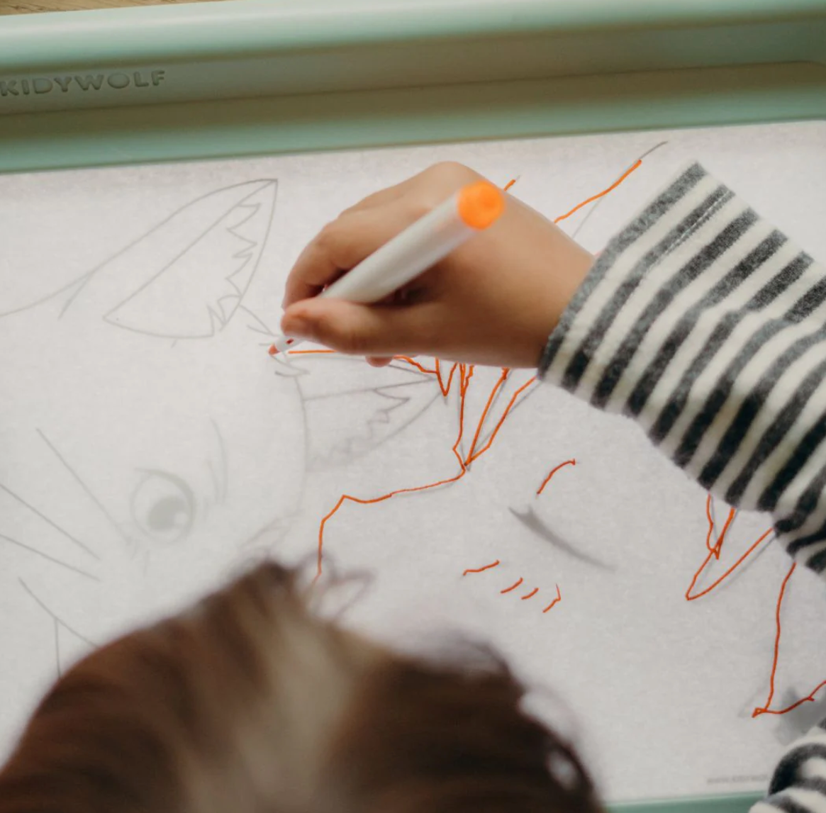 KIDYDRAW PRO - TABLETA PARA DIBUJAR 2 EN 1 - KIDYWOLF