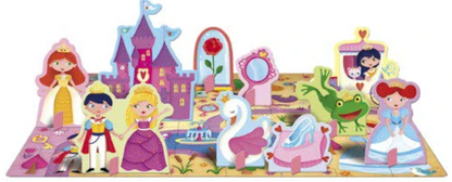 LAS PRINCESAS- LIBRO + PUZZLE + FIGURAS PARA MONTAR - MANOLITO BOOKS