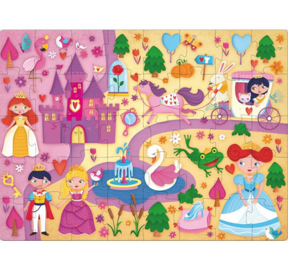 LAS PRINCESAS- LIBRO + PUZZLE + FIGURAS PARA MONTAR - MANOLITO BOOKS