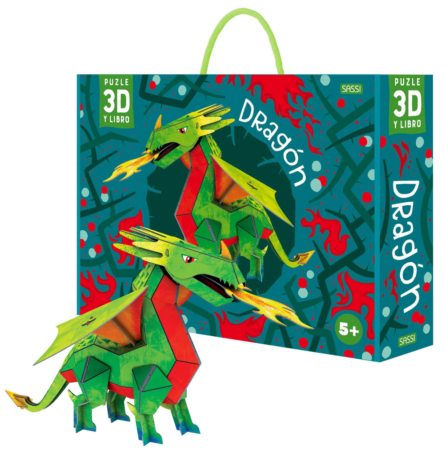DRAGÓN - PUZZLE 3D + LIBRO - MANOLITO BOOKS
