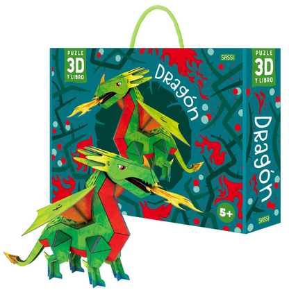 DRAGÓN - PUZZLE 3D + LIBRO - MANOLITO BOOKS