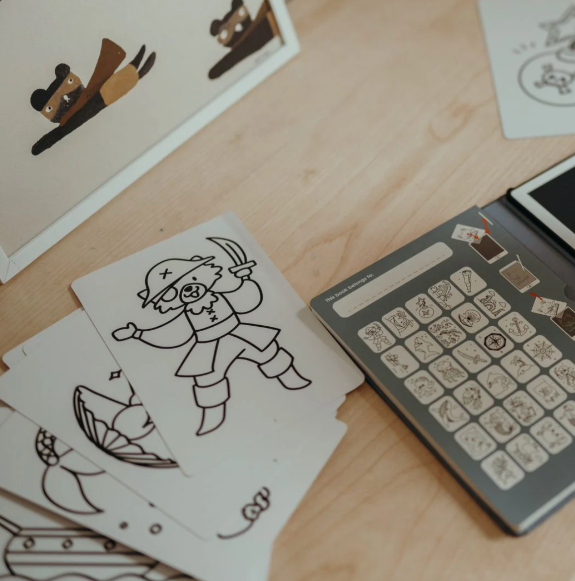 PLANTILLAS  PARA KIDYDRAW TRAVEL - ANIMALES OCÉANO & PIRATAS - KIDYWOLF