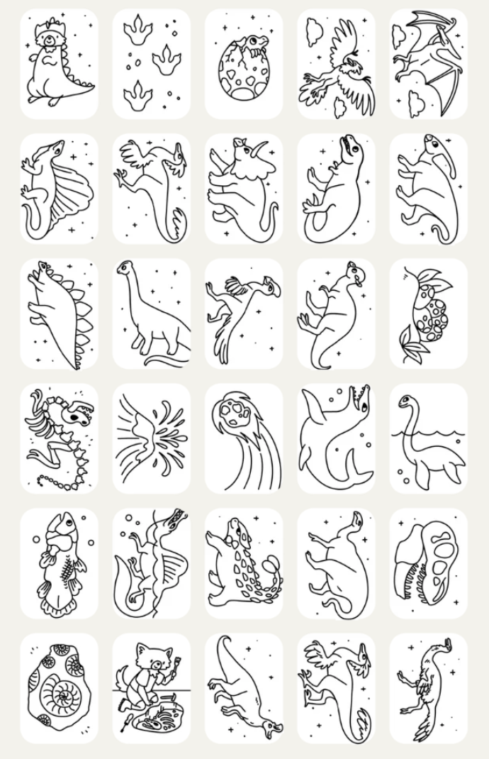 PLANTILLAS PARA KIDYDRAW TRAVEL - GALAXY & DINOS - KIDYWOLF