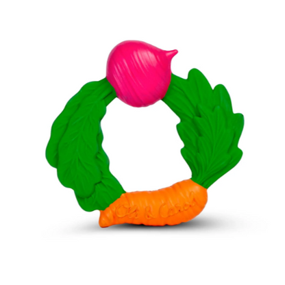 VEGGIE TEETHING RING - ANILLO DE DENTICIÓN+JUGUETE PARA BAÑO