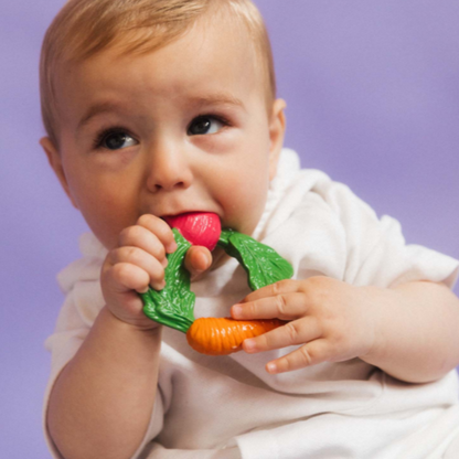 VEGGIE TEETHING RING - ANILLO DE DENTICIÓN+JUGUETE PARA BAÑO
