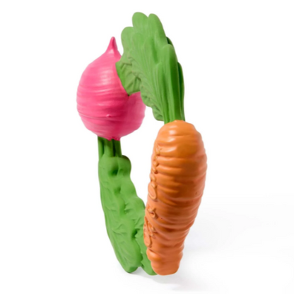 VEGGIE TEETHING RING - ANILLO DE DENTICIÓN+JUGUETE PARA BAÑO