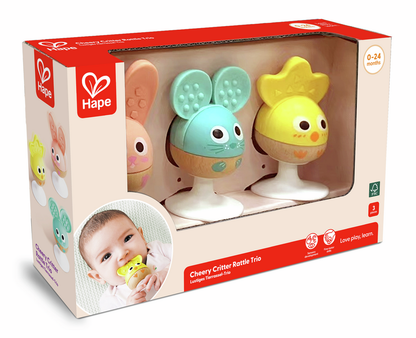 SET DE SONAJEROS ADHESIVOS + MORDEDOR - HAPE -