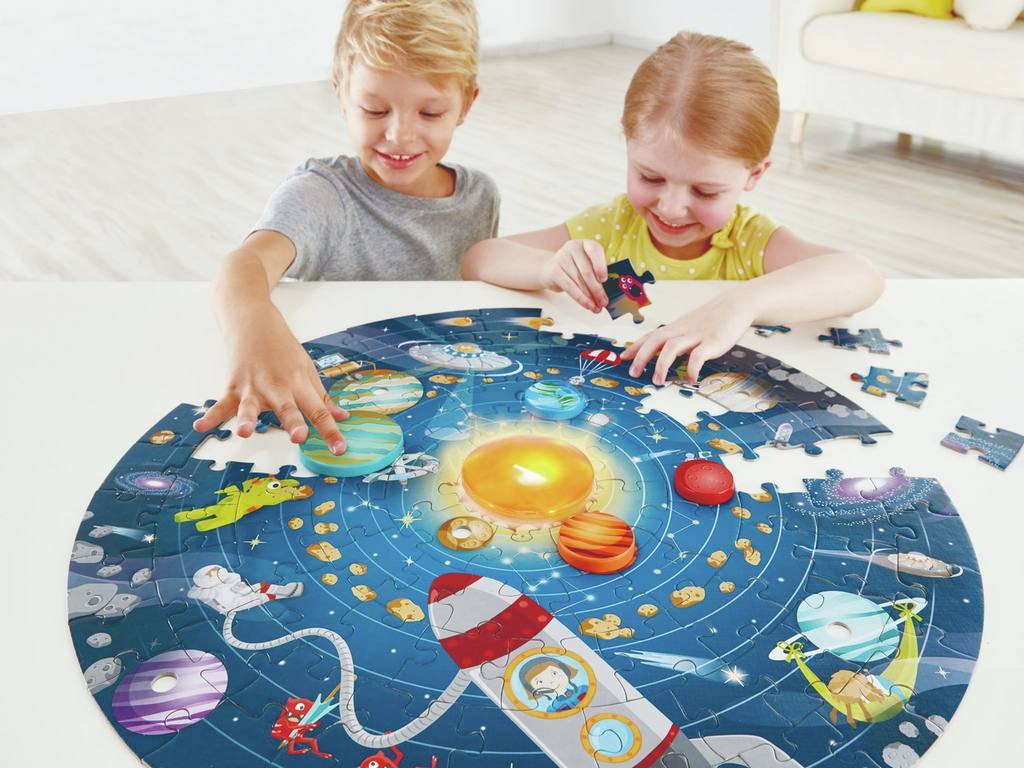 SISTEMA SOLAR- PUZZLE CON SOL LED -