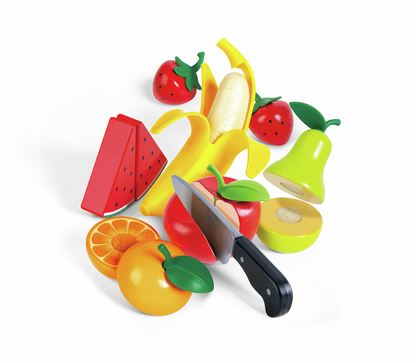 JUEGO DE FRUTAS PARA CORTAR Y PELAR - HAPE