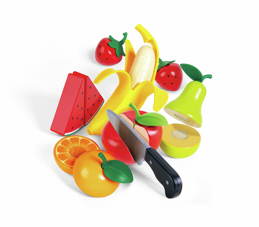 JUEGO DE FRUTAS PARA CORTAR Y PELAR - HAPE