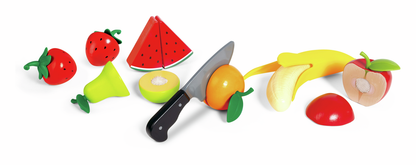 JUEGO DE FRUTAS PARA CORTAR Y PELAR - HAPE