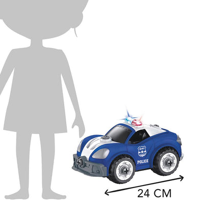 AUTO POLICÍA- CONSTRUYE TU PROPIO AUTO CON MANDO- BUKI