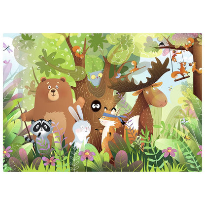 ANIMALES SALVAJES - 2 PUZZLES DE 24 PIEZAS - CALYPTO