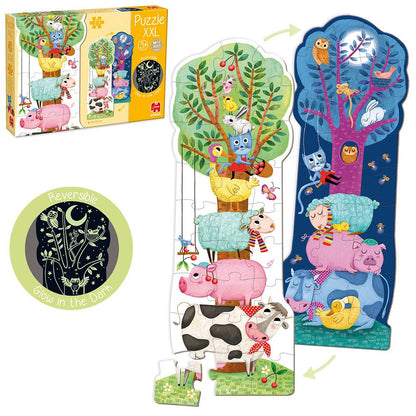 PUZZLE XXL REVERSIBLE- DÍA Y NOCHE - GOULA