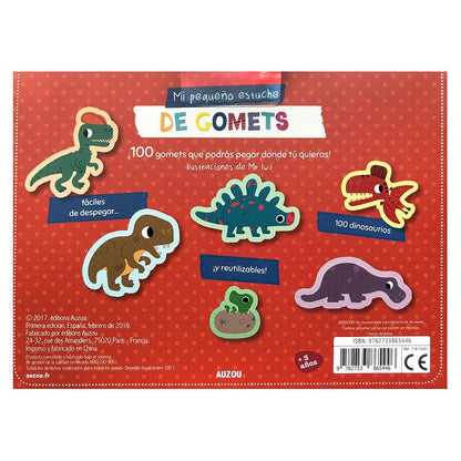 MI PEQUEÑO ESTUCHE DE GOMETS - DINOSAURIOS - AUZOU