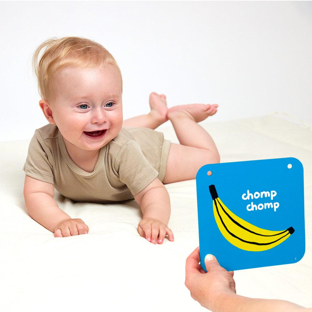 BABY CARDS ALTO CONTRASTE - STEP 2 - BANANA PANDA -