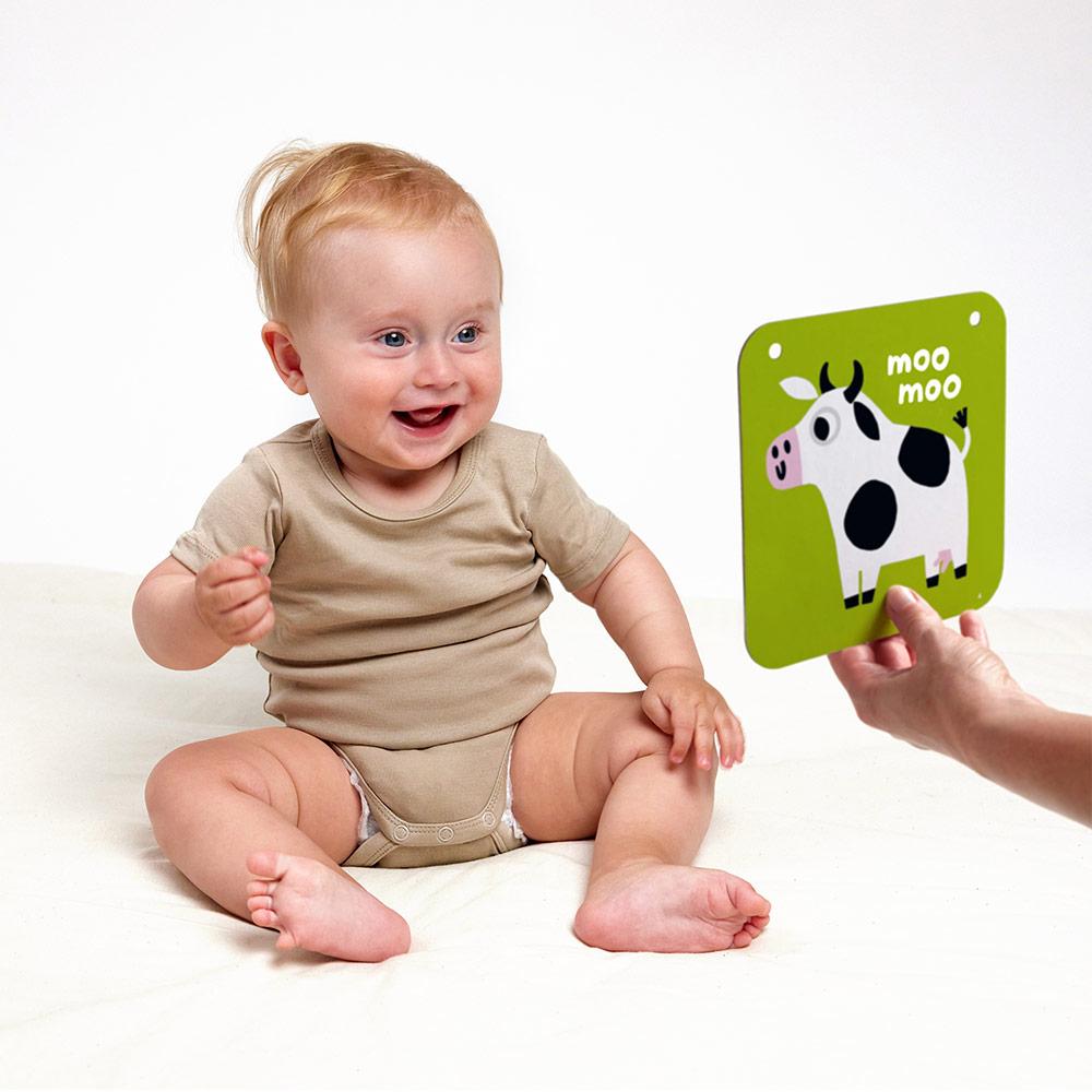 BABY CARDS ALTO CONTRASTE - STEP 2 - BANANA PANDA -