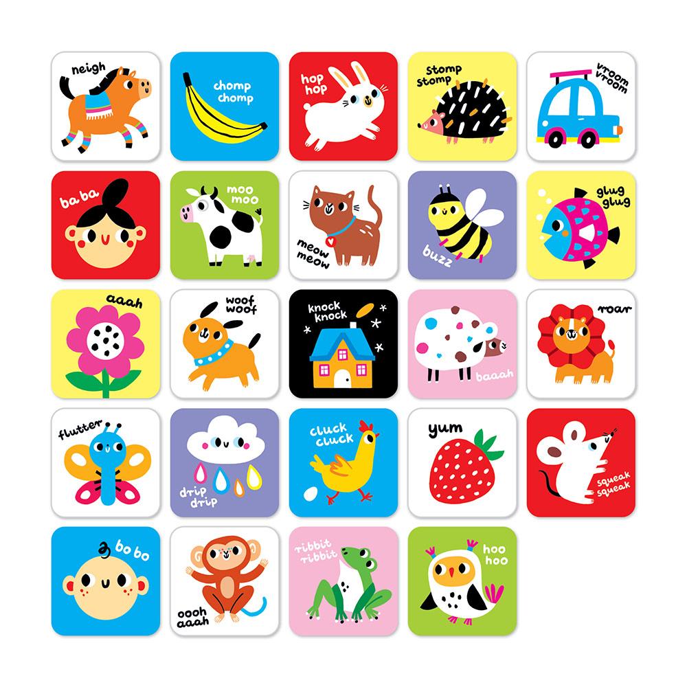 BABY CARDS ALTO CONTRASTE - STEP 2 - BANANA PANDA -