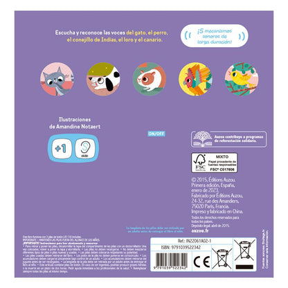 MI PRIMER LIBRO CON SONIDOS: ANIMALES DE COMPAÑÍA