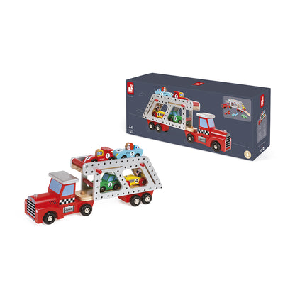 CAMIÓN PORTACOCHES + 4 COCHES - JANOD