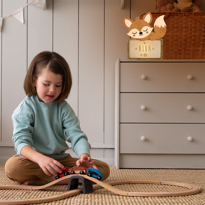 LÁMPARA PEQUEÑA ZORRO - CON KIT DE LETRAS