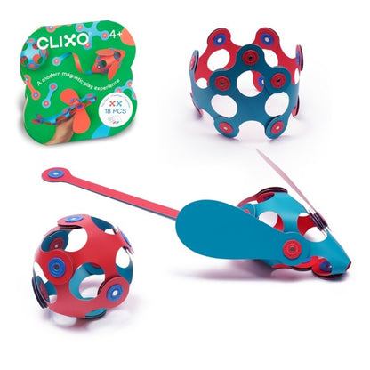 CLIXO ITSY PACK- FLAMINGO/TURQUESA - 18 PIEZAS