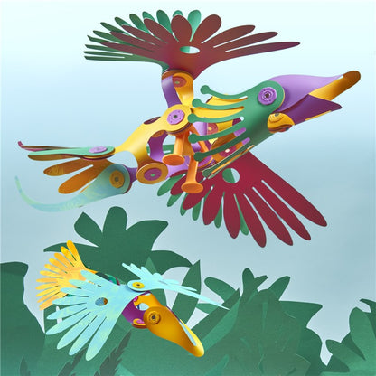 CLIXO TROPICAL BIRDS - 22 PIEZAS