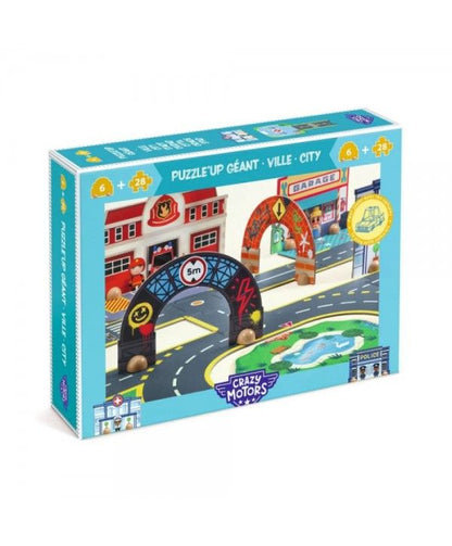 PUZZLE UP GIGANTE - CIUDAD - CRAZY MOTORS