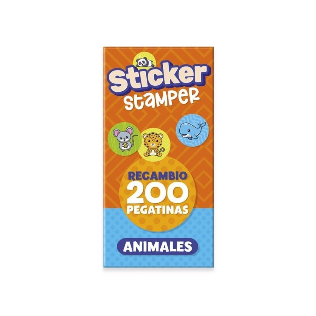 RECAMBIO STICKER STAMPER - ANIMALES -