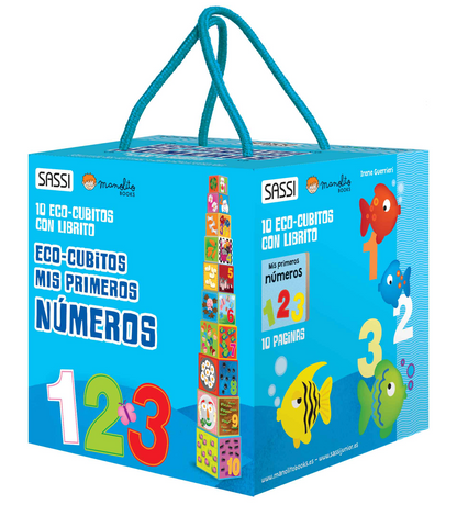 MIS PRIMEROS NÚMEROS EDUCUBOS - CUBOS +  LIBRO - MANOLITO BOOKS