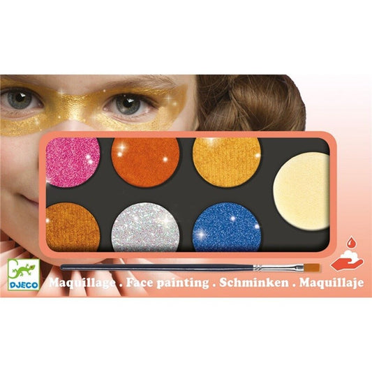 ESTUCHE DE MAQUILLAJE - PALETA 6 COLORES EFECTO METAL - DJECO